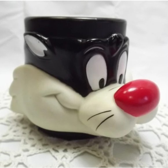 🆕 Sylvester the Cat Plastic Coffee Mug 1992 Warner Brother's Looney Tunes Mug - Picture 1 of 5